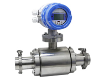Hygienic Electromagnetic Flow Measuring instrument used in cleanroom environments with high accuracy results